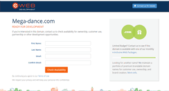 Desktop Screenshot of mega-dance.com